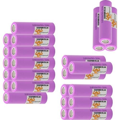 Russian Warehouse Fast Delivery INR18650 30Q battery lithium batteries li-ion 30A 10C 3000mah 3.7V / 18650 battery charger