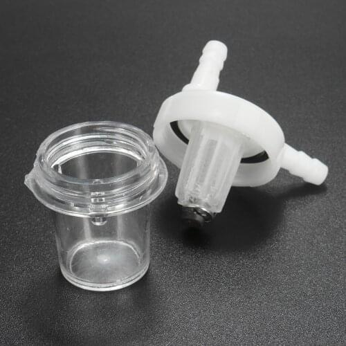 1Pc Clear Durable Universal 1/4"Motorcycle Petrol Fuel Filter For Gas Oil Pit Dirt Bike ATV All Kinds Moto Using 6mm Fuel Line