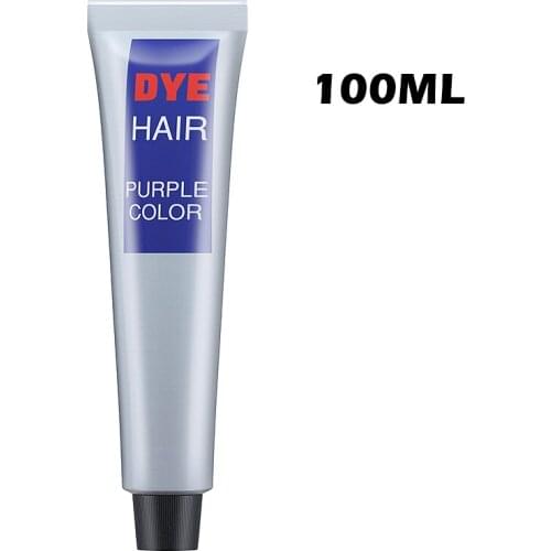100ml Purple Color Hair Dye Cream Hair Temporary Modeling Coloring Creams Unisex DIY Fashion Cosmetic Beauty Hair Care