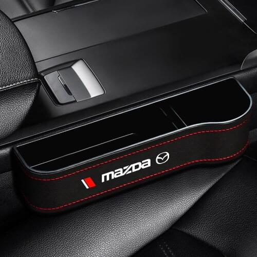 Car Storage Box Universal Car Seat Crevice Plastic Cup Phone Holder Organizer For MAZDA 3 BK BL 5 CR CW 6 II GH CX-7 ER MX-5 NC