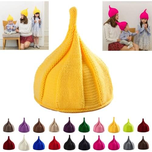 Baby Beanie Hat Kids Baby Girl Cap Warm Winter Child Hat for Women Knit Children Hats for Boys Autumn Newborn Photography Props