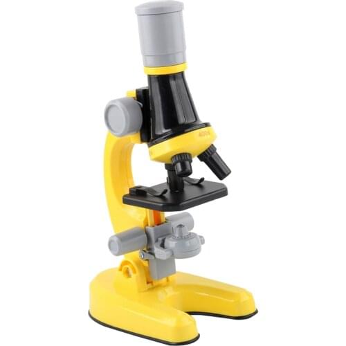Children Optical Microscope Lab LED 100/400/1200X Magnification Toys