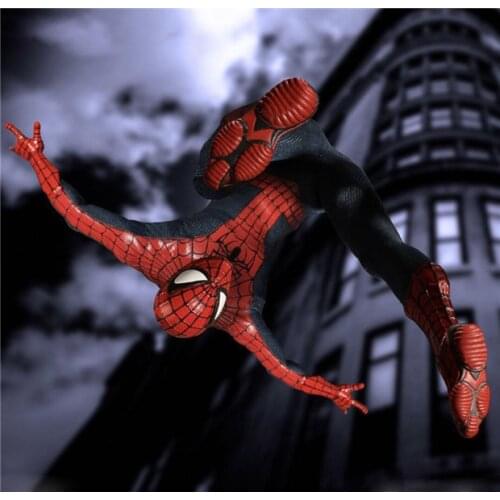 Mezco Marvel Avengers Spiderman Home Coming Spider Man One:12 Collective Pose Play Model Figure Toys 16cm
