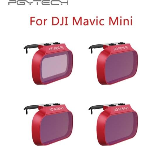 PGYTECH Lens Filters For DJI Mavic Mini /Mini 2 UV CPL ND 8 16 32 64 PL Filter Kit for DJI Mavic Mini
