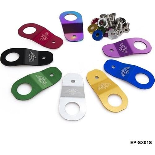 Racing Aluminum Hook Radiator Stay Bracket with Washer+Bolt For Honda Civic EK EP-SX01S-ALBZ