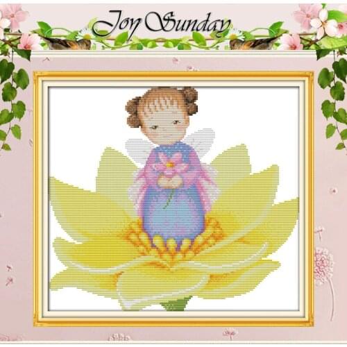 Lotus Fairy Patterns Counted Cross Stitch DIY 11CT 14CT Cross Stitch Sets Chinese Cross-stitch Kits Embroidery Needlework