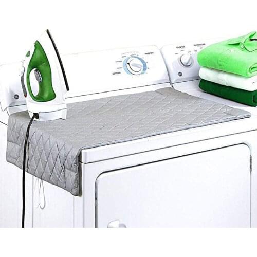 Magnetic Ironing Mat Laundry Pad Washer Dryer Cover Board Heat Resistant Blanket Mesh Press Clothes Protect Protector Gray Pad