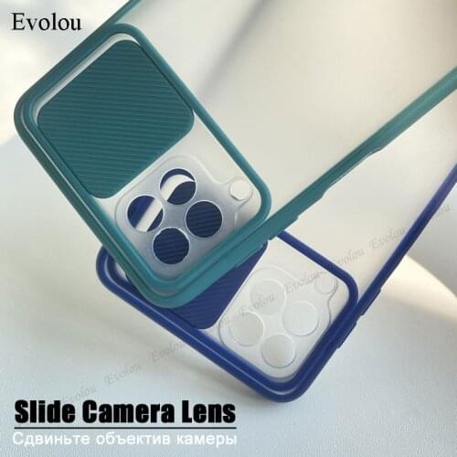 For Samsung M32 Case Matte Slide Camera Lens Protection Phone Cases for Samsung A22 4G A03S Shockproof Protection Back Cover