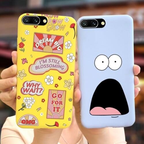 Cute Cartoon Cover For Huawei Honor 10 Case Soft Silm Phone Shell For Honor 10 Honor10 Back Coque Cases 5.84'' Shockproof Bumper
