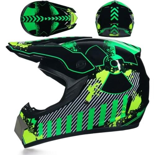 Fashion Motocross Helmet Dirtbike Helments ATV Pit-Bike Enduro Racing Motos Man Womans Helment M L XL XXL Blue Orange Red Black