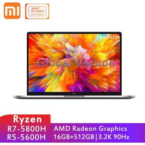 2021 New Xiaomi RedmiBook Pro 15 Laptop AMD Ryzen 7 5800H / Ryzen 5 5600H 16GB DDR4+512GB SSD 3.2K 90Hz Notebook PC Computer