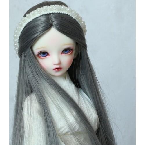 New Style 1/3 1/4 1/6 1/8 High Temperature Wire Long Straight BJD Wig Super For Doll Hair Wig