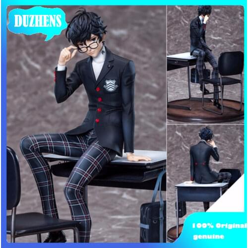 PERSONA5 The Animation Amamiya Ren Student uniform sitting position Action Figure Anime Figure Model Toys Figure Doll Gift