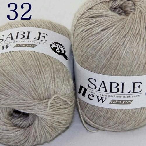 Sale 2*50gr Super Soft Pure Sable Cashmere Wrap Shawls Hand Knit Wool Crochet Yarn 243-32 Sand