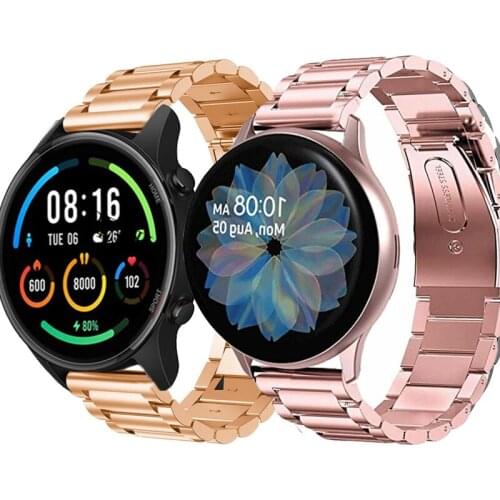 Stainless Steel Strap For Huawei watch GT Watch Band For Xiaomi Color Huami Amazfit Stratos 3 2 2S bracelet 22mm Wristband