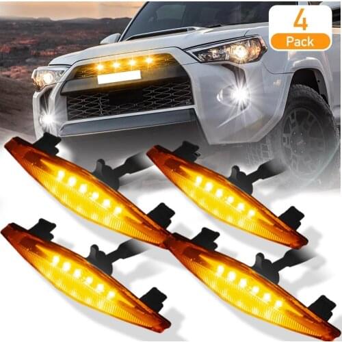 4Runner led abs grille grills fit for 4 runner 4runner led lights warm lights grill 2014-2019 4 RUNNER