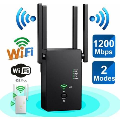 5G WiFi Repeater Wifi Amplifier Signal Wifi Extender Network Wi Fi Booster 867Mbps 5 Ghz Long Range Wireless Wi-fi Repeater
