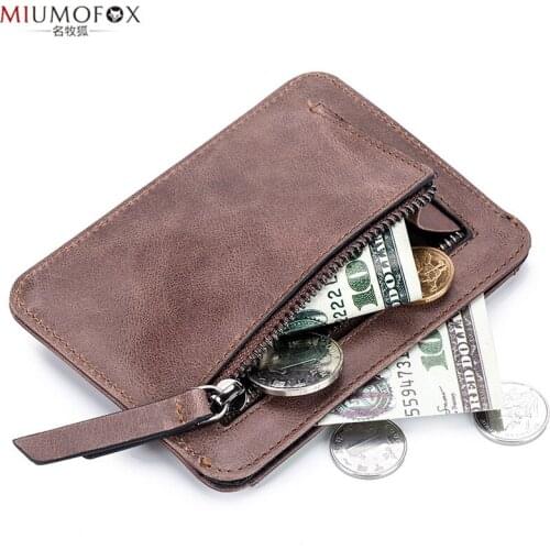 Luxury 100% Genuine Leather New Men Wallet Fashion Short Bifold Casual Soild With Coin Pocket Purses Card Holder Bag Masculina