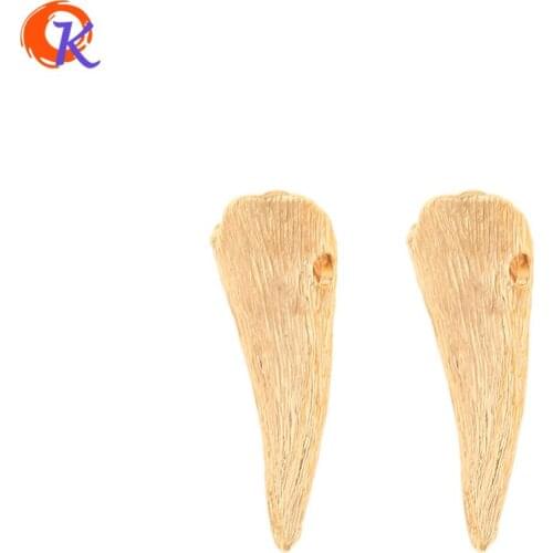 Cordial Design 20Pcs 11*30MM Jewelry Accessories/Pendant/Tooth Shape/Genuine Gold Plating/Hand Made/Earring Findings/DIY Making