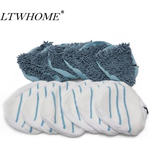 LTWHOME Coral and Microfibre Replacement Cleaning PadsSet Fit for Vax S2 Series H2O Steam Cleaner Mop