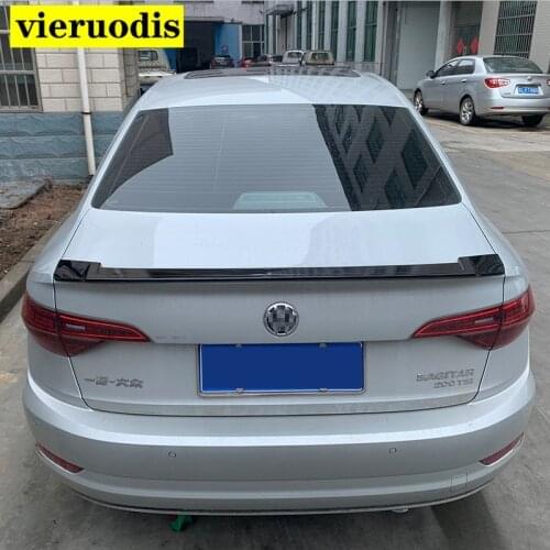 For Volkswagen VW Jetta Spoiler 2013-2018 ABS Material Car Rear Wing Primer Color Rear Spoiler