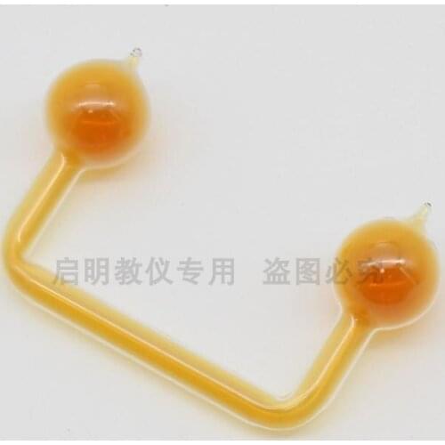 Glass NO2 nitrogen dioxide equilibrium ball demonstrate movement of chemical equilibrium at different temperatures