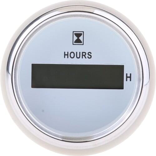 52mm Electrical Hour Meter Gauge Waterproof for Boat Marine Car Auto RV