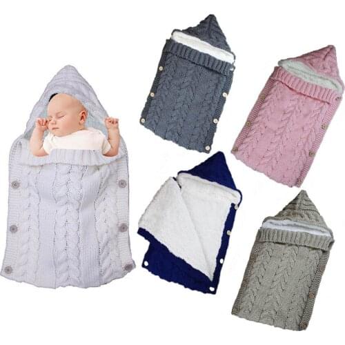 Baby Sleeping Bags Newborn winter discharge envelope Sleepsacks Babies Swaddle Wrap bag for Stroller Infant Sleep Sack Zipper