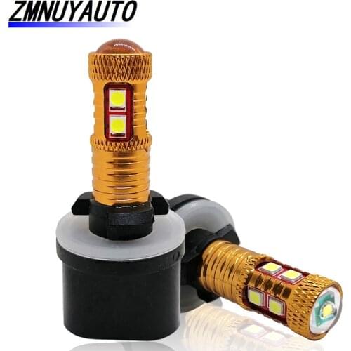 2PCS Car Fog Light H27 LED 880 881 Led Bulbs H27W H27/1 H27/2 6000K 1200LM Auto Driving Lamp Day Running Lamps 12V