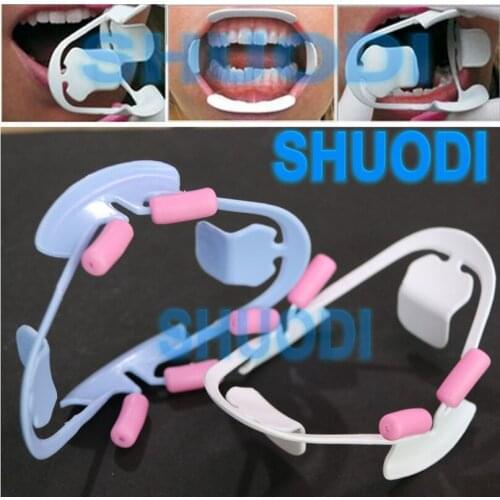 2pcs Reusable 3D Type Dental Orthodontic Oral Intraoral Cheek Lip Retractor Mouth Prop Opener for Adults Dental Tool