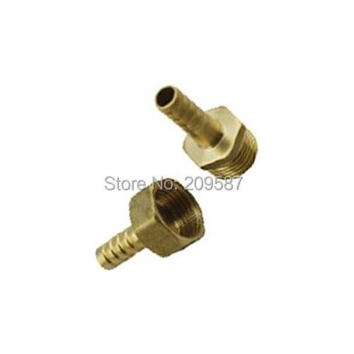 5pcs 1/4" BSP Male-6mm Barb Hose Brass Adapter Coupler 6mm-1/4" BSP