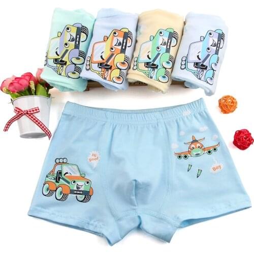 5 Pieces/Lot Baby Boys Panties Cotton Cute Cartoon Children Underpants 1-12 Year Kids Panties for Boys Short Briefs