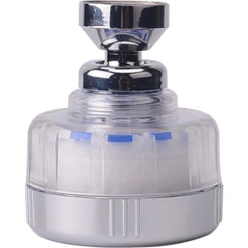 Household Faucet Filter Splash-Proof Replacement Head Rotatable Swivel Faucet Nozzle Adapter Shower Head Bubbler Saver Tap M7DA