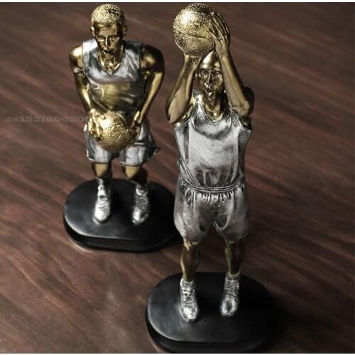 Creative Basketball Sports Figure Sculpture Home Living Room Decoration Ornaments Holiday Gifts