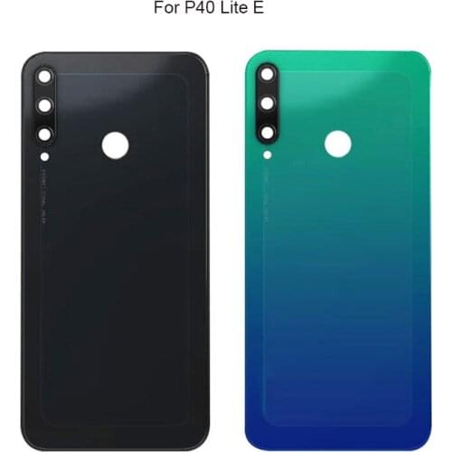 6.39" 2020 For Huawei P40 Lite E/Y7P Battery Cover Back Housing Door Rear Glass Case With Camera Lens+Logo Replacement