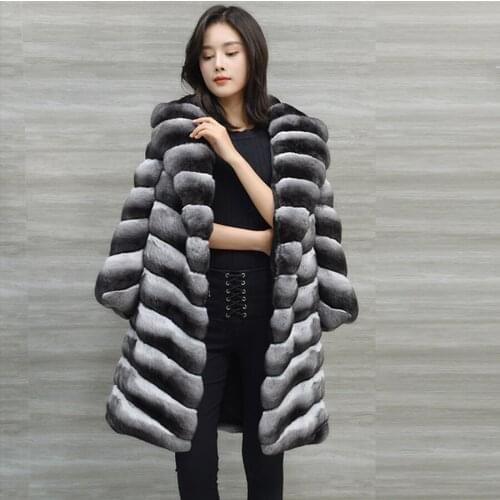 Jacket Winter Coat Genuine Rex Rabbit Fur Overcoat Women Outerwear High-Quality Fast Shipping