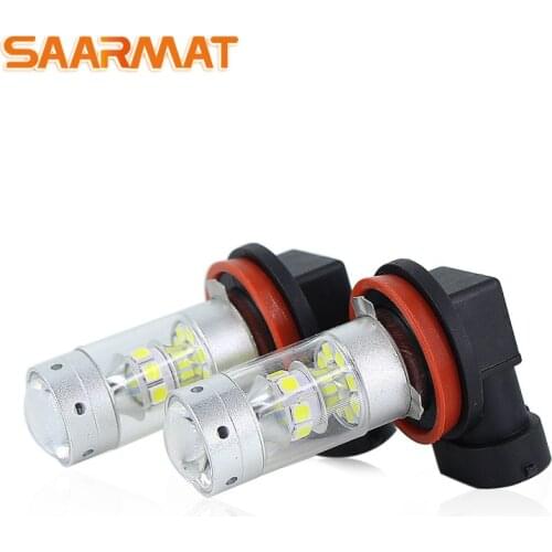 SAARMAT 2pcs* Led 140W H7 H8 H11 9005/HB3 9006/HB4 P13W H16 H10/PY20D 1156 ba15s bau15s 1157 bay15d T20 7440 7443 light bulbs