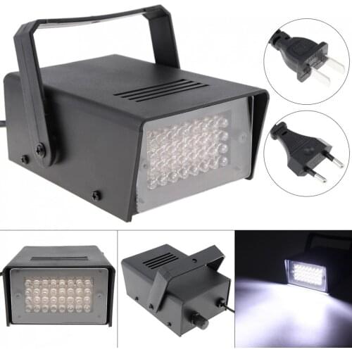 32 LEDs Mini Strobe Light Voice Control Stage Effect Light for Small Party / Bar / Family Gathering / KTV DJ Light