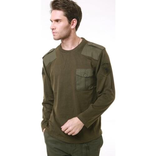 Mens Long Sleeved Military Army T Shirt 101 Airborne Division T-shirt Mens Army Green Wild Outdoor Top Clothing