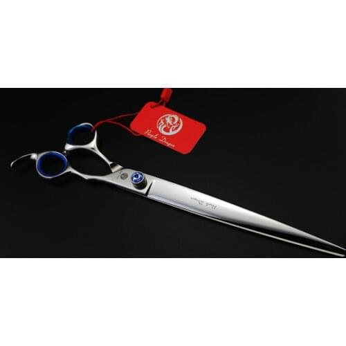 632# 9''25cm Brand Purple Dragon TOP GRADE Hairdressing Scissors JP 440C Big Gem Cats Dogs Pets Cutting Scissors Animal Shears