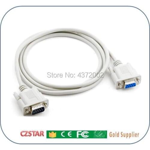 Serial RS232 Null Modem Cable Female/male DB9 FTA Direct Connection 9 Pin Data Cables White C26