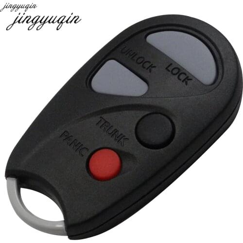 Jingyuqin Blank Car Styling Remote Key Shell Case Fob For Nissan Sunny 4 Button Auto Replacement Keyless Entry Fob
