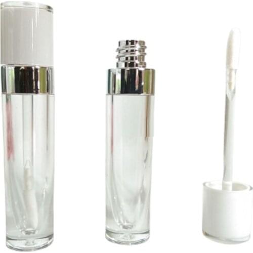 Empty Clear Lip Gloss Tube Cosmetic Container Plastic Round Lip Gloss Bottle Cosmetic Lipgloss Container 30 pieces