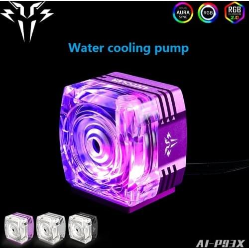 Syscooling P93X liquid cooling pump DC 12V 1300L/H support PWM with RGB for water cooling system