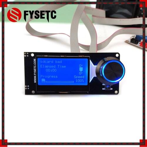 Type E MINI12864LCD Screen mini 12864 V1.2 lcd Smart Display White on blue Supports Marlin DIY With SD Card 3D Printer Parts