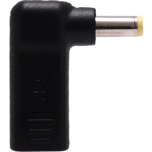 USB 3.1 Type C USB-C To DC 19V 5.5 x 1.7mm Adapter PD Emulator Trigger 90 Degree Angled for Laptop