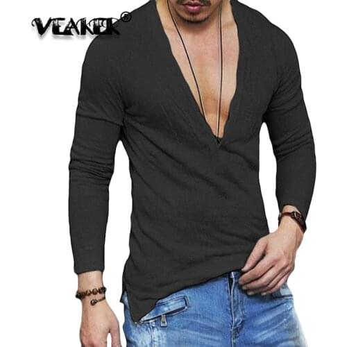 VEAKER Men's Long Sleeve T-Shirts