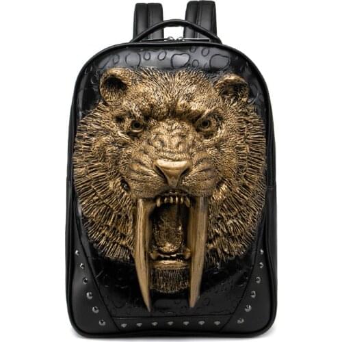 Women Men Waterproof 3D Backpack Large School Bags For Teenagers Shoulder Bag Fashion PU Leather Backpacks Casual Solid Rucksack