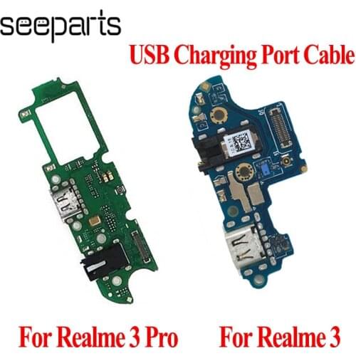 For Oppo Realme 3 pro RMX1851 Charging Connector Charger Port Dock Plug Connector Board Realme 3 pro Charging Port Flex Cable