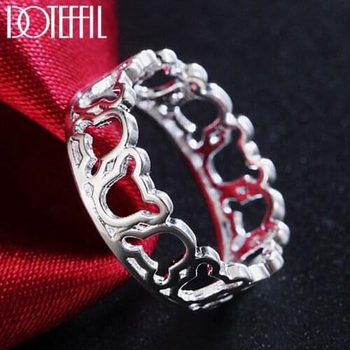 DOTEFFIL 925 Sterling Silver Animal Zodiac Ring For Women Romantic Fashion Wedding Engagement Party Gift Charm Jewelry